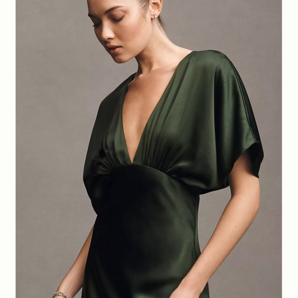 BHLDN Forest Green Maxi Dress